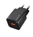 Hytech HY-XEG35 Type USB-C 35W PD + 18W USB QC 3.0 GAN PD-PPS Siyah Hızlı Ev Şarj Adaptörü