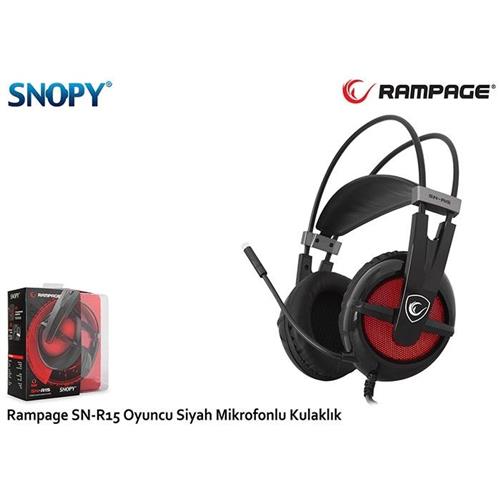 Snopy Rampage SN-R15 Oyuncu Siyah Mikrofonlu Kulaklık Kategorilere Göre İndirimler Ve Fırsat Ürünleri