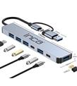 Inca IUTP-7T Usb+Type-c Girişli USB 3.0+4X USB 2.0 Type-C 5V 2X Type-C 100W Çoklayıcı