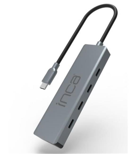 Inca ITPT-4TX 4 Port Type-C 3.1 Veri ile3.1 10 Gbps Type-C Çoklayıcı Kablo uzunluğu 15cm