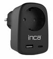 INCA IPW-42SY TYPE-C+ USB-A Giriş Soketli Duvar Prizi
