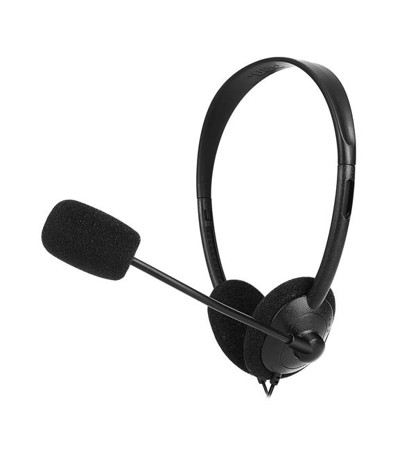 Snopy SN-T11 onn.go 3,5mm Çağrı-Eğitim Mikrofon Kontrollü Call Center Stereo Notebook-PC Kulaklık