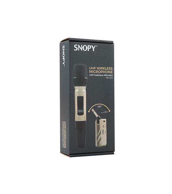 Snopy SN-U22 Gold UHF Kablosuz El Mikrofon_1