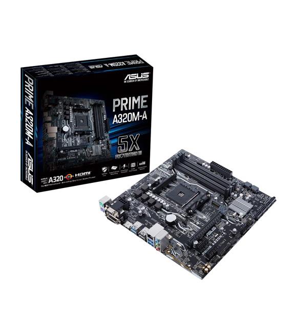 Asus Prime A320M-A AMD AM4 64GB DDR4 3200Mhz M2 Dvi-Vga-Hdmi mATX Anakart