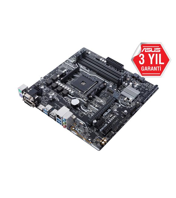 Asus Prime A320M-A AMD AM4 64GB DDR4 3200Mhz M2 Dvi-Vga-Hdmi mATX Anakart_1