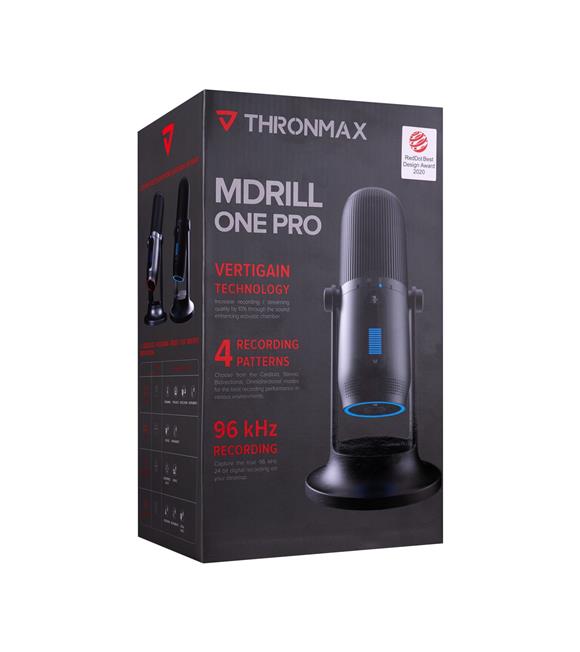 Thronmax M2P MDRILL ONE PRO Siyah USB 96Khz 24bit 4tip Kayıt RGB Ledli Type-C Mikrofon_3