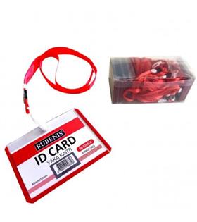 Rubenis Yaka Kartı İpli Kırmızı DL-5749