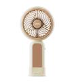 Asonic AFN21 Krem 250mAh Dahili Pil Elde Taşınabilir Masaüstü Usb Fan Şarjlı Type-c Şarj