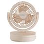 Everest EFN-509 Krem- Kahve 7 İnç 3 Kademeli 2100 RPM Hız Duvar Tıpı Ve Masaüstü Usb Fan