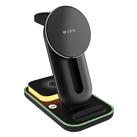 S-link SW-CWF117 Siyah Ayarlanabilir Standlı 15W 3 in 1 Magsafe Kablosuz Şarj Cihazıı_1
