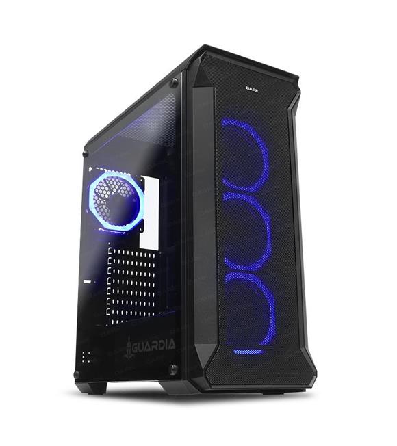 Dark GUARDIAN 4x12cm Dual RGB Fan USB3.0 T-Glass ATX Oyuncu Kasası