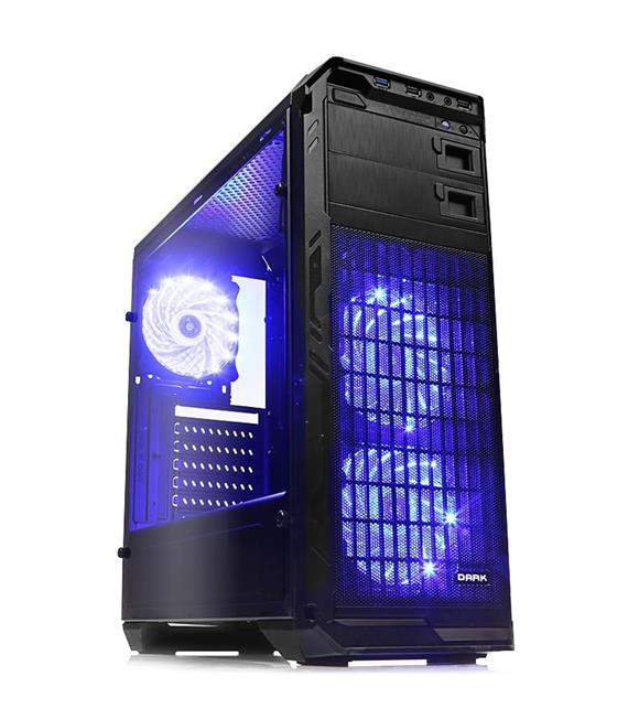 DARK N5 400W 80+ Bronze, USB 3.0, 3x12cm Fan LED'l Bilgisayar Kasası