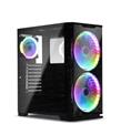 Dark Prestige 2x20cm, 1x12cm RGB LED Fan, USB 3.0 Temperli Cam ATX Oyuncu Kasası