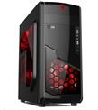 Elba X2Blk Gamer Siyah Kırmızı Led Panel Atx Gaming Oyuncu Kasası