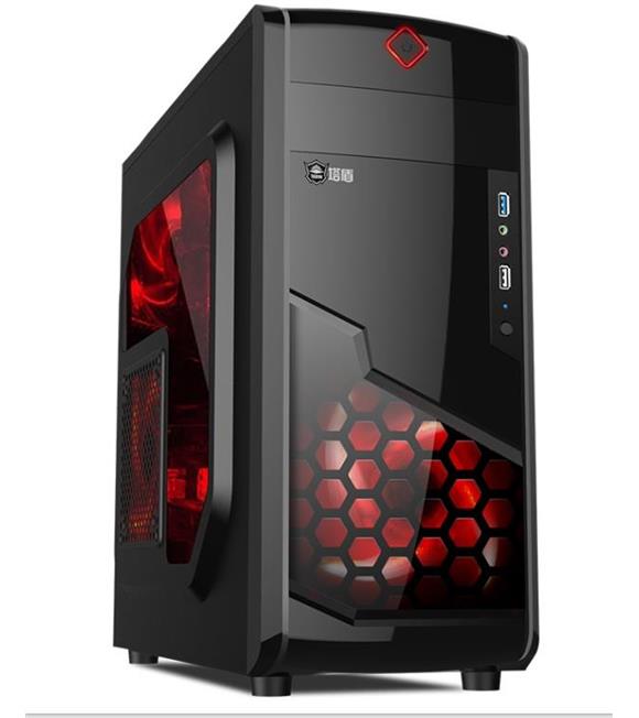 Elba X2Blk Gamer Siyah Kırmızı Led Panel Atx Gaming Oyuncu Kasası