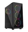 Frisby FC-9355G 600W 4 x Double Slim Ring Fan Temperli Cam USB 3.0 ATX Mid-Tower Gaming Kasa