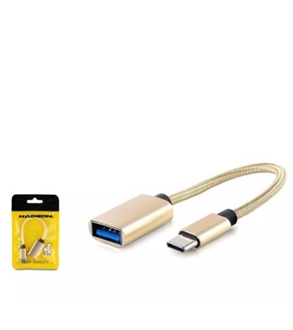 Hadron Hdx1001 Type-C To Usb F Kablo Gold