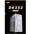 darkFlash DK352 PLUS 650W Bronze 80+ Power Supply 4-12cm ARGB Fan Beyaz Kasa