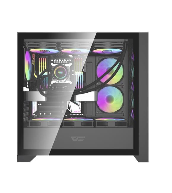 darkFlash DRX90 MESH 650W 80+ Power Supply 4-12cm ARGB Fan Siyah Kasa