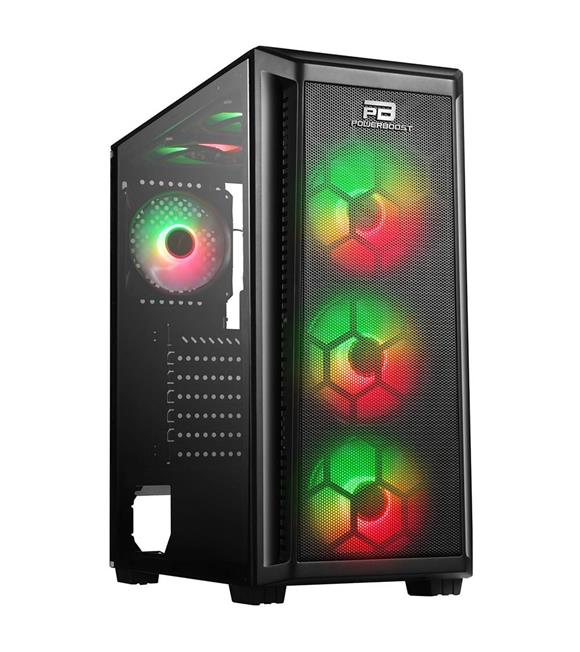 PowerBoost VK-T01B 650W 80+ RGB USB 3.0 ATX Mid Tower Kasa