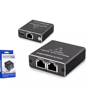 Hadron Hdx1347 100mt Network Splitter Gigabit Rj45 1000Mbps 1-In 2-Out Siyah