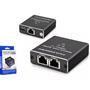 Hadron Hdx1347 100mt Network Splitter Gigabit Rj45 1000Mbps 1-In 2-Out Siyah