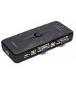 Hadron Hd230 Vga Usb Kvm Switch 4Giriş 1Çıkış Siyah 4 Farkı Bilgisayarı Tek Ekrana Bağlar