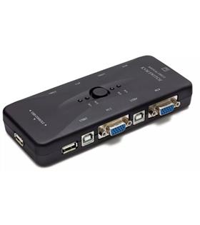Hadron Hd230 Vga Usb Kvm Switch 4Giriş 1Çıkış Siyah 4 Farkı Bilgisayarı Tek Ekrana Bağlar