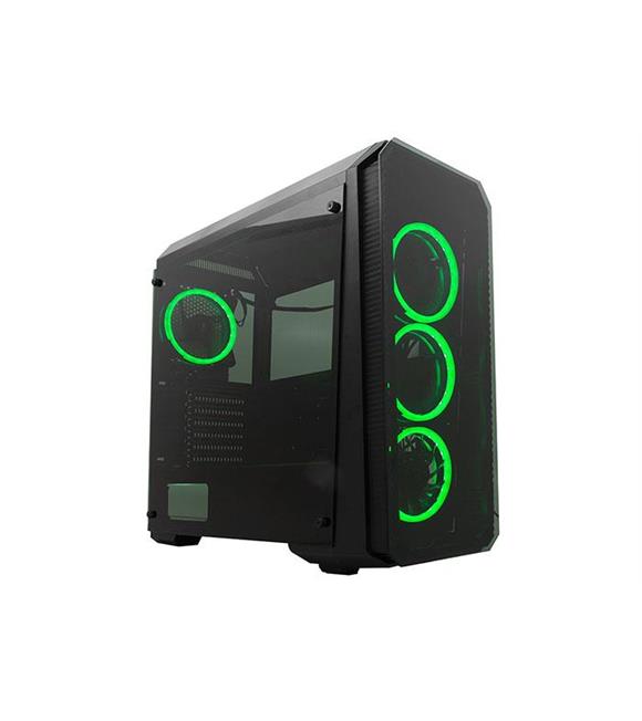 Rampage Falcon-X Siyah Usb3.0 4-Rgb Fan Temperli Bilgisayar Kasası