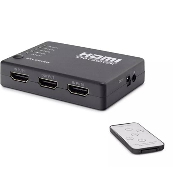 Hadron Hdx1272 5 Port Hdmi Switch 5Giriş 1Çıkış Kumandalı