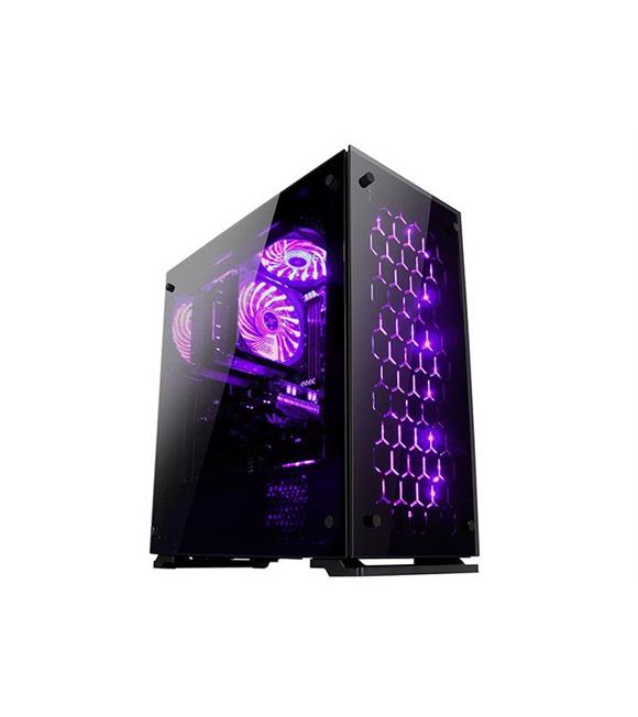 Rampage Majesty Tempered Glass Cam 3-120Mm Rgb Led Fan Usb3.0 + 2-Usb2.0 Pencereli Kasa