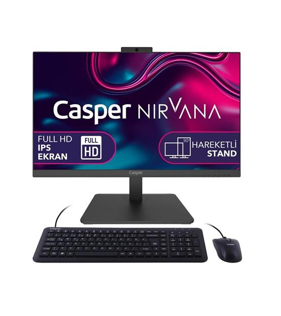 Casper Nirvana A70.5700-BE00X-V Ryzen 7 5700U 16GB 500GB 23.8" Full HD All in One PC Masaüstü Bilgisayarlar