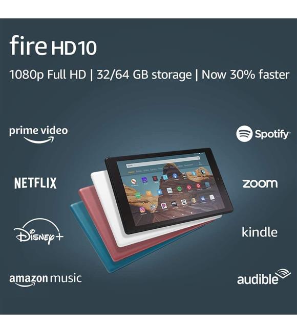 Amazon Fire HD 10 2GB 10.1" 1080p Full HD display 32GB Beyaz Tablet_1
