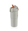 Shotay ST-8133 Çift Kullanım Pipetli/Rahat İçim Beyaz 750ml Çelik Matara