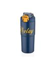 Shotay ST-8133 Çift Kullanım Pipetli/Rahat İçim Lacivert 750ml Çelik Matara
