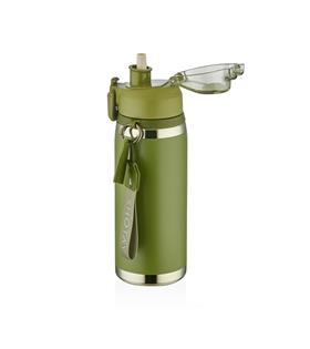 Shotay ST-8160 750ml Pipetli Yeşil Çelik Matara