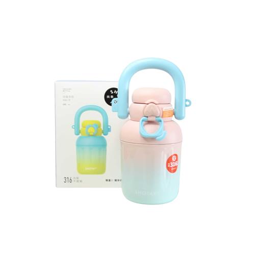 Shotay ST-8931 680ml Pipetli Pembe-Mavi Çelik Matara Okula Dönüş 2026 — Çanta, Defter, Kalem Ve Matara İndirimleri