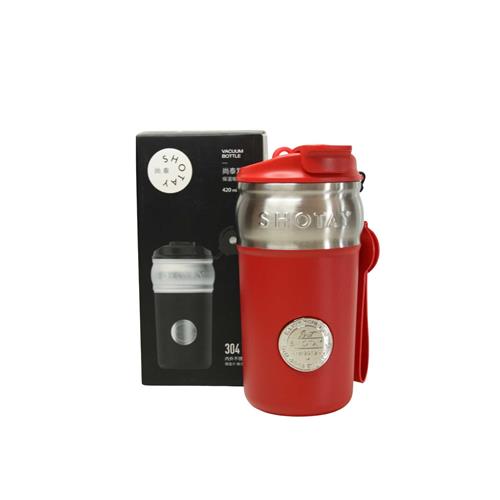 Shotay ST-8912 420ml Kırmızı Çelik Termos Okula Dönüş Kampanyası Termos Matara
