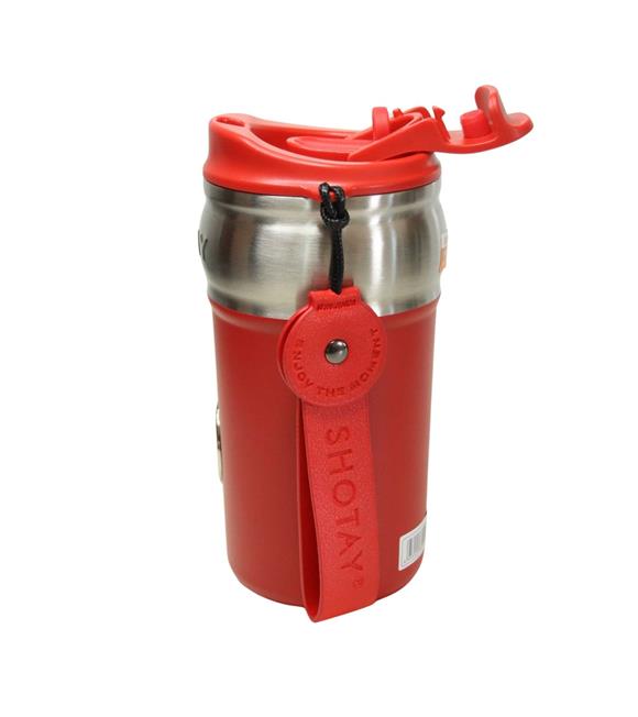 Shotay ST-8912 420ml Kırmızı Çelik Termos_2