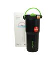 Shotay ST-8902 680ml Pipetli Siyah Çelik Matara