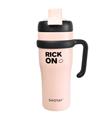 Shotay ST-8919 Çift Kullanım Pipetli/Rahat İçim Pembe 1000ml Çelik Termos_1)