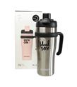 Shotay ST-8919 Çift Kullanım Pipetli/Rahat İçim Gri 1000ml Çelik Termos