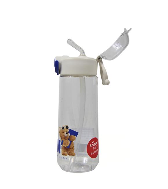 Dodge DL-24628 620ml Pipetli Beyaz Tritan Matara