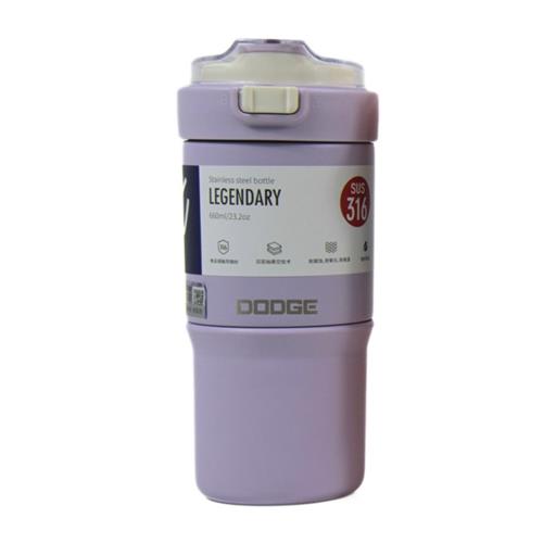 Dodge DB-23684 Çift Kullanım Pipetli/Rahat İçim Mor 660ml Çelik Termos Matara Ve Termos Fırsatları