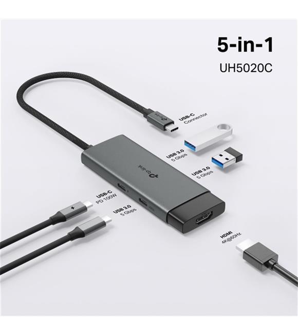 Tp-Link UH5020C USB Type C Docking Station 5 Port ( USB-C PD + USB C + HDMI + USB 3.0 X2 )