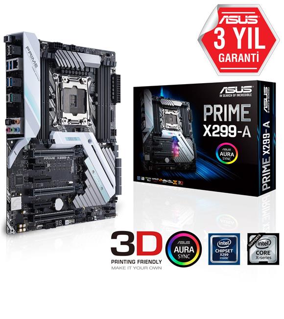 Asus Prime X299-A Lga 2066 Atx Intel X299 Anakart  Anakart