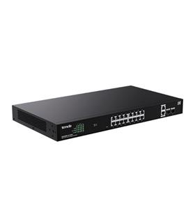 Tenda TEG2220P-16-250W 16 Port 10-100-1000 POE +2 SFP Switch Cloud Yönetilebilir Çelik Kasa Switch