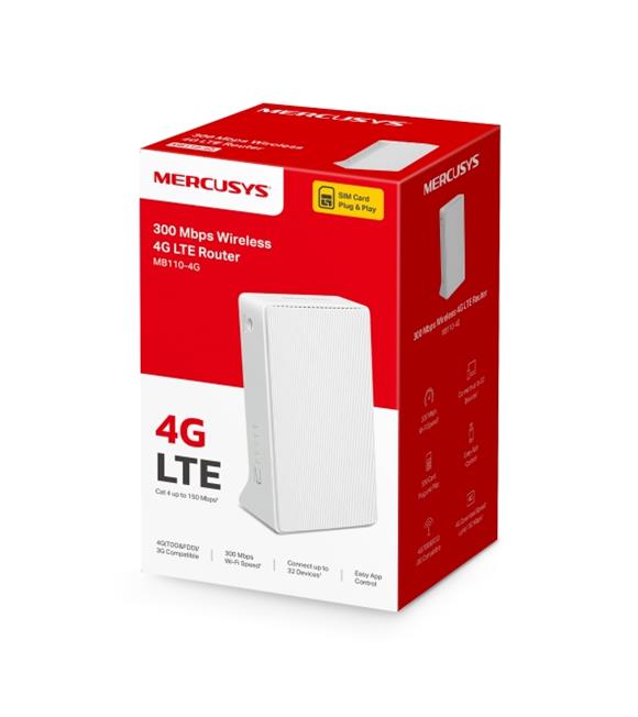 Tp-Link Mercusys MB110-4G 4G LTE Router Sim Kartlı