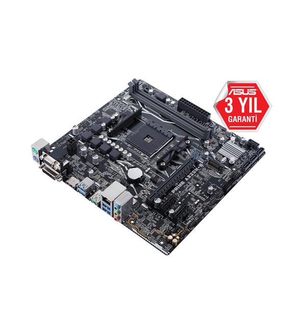 Asus Prime A320M-E AMD AM4 32GB DDR4 3200Mhz M2 Dvi-Vga-Hdmi mATX Anakart_1