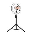 Asonic AS-SF200 10 inç 120 cm Tripodlu Telefon Tutuculu Youtuber & Makyaj Halka LED Işık_1)